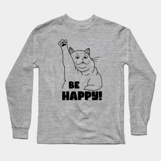 Cat and happiness Long Sleeve T-Shirt